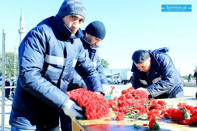 Bakı `20 Yanvar`a hazırlaşır - FOTOLAR